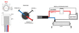 Dual Color Push Button Marine Switch | 22MM | Black
